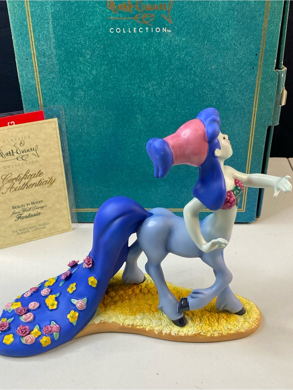 WDCC Fantasia Blue Centaurette Figurine  Beauty in Bloom Disney COA Box - Picture 2 of 13